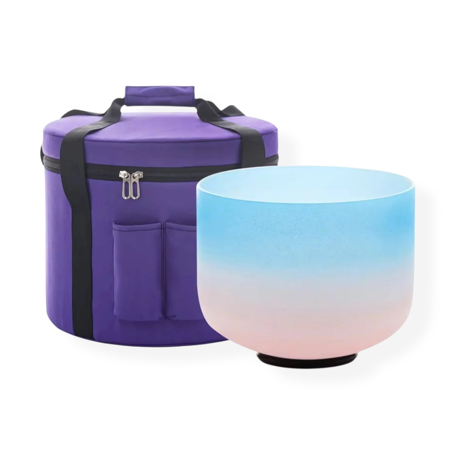 Blue & Pink Quartz 7” Crystal Singing Bowl